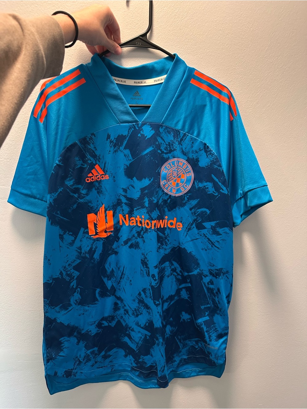 Columbus crew Men's Blue and Orange Soccer Jersey